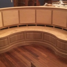 Custom Curved Banquette Seating