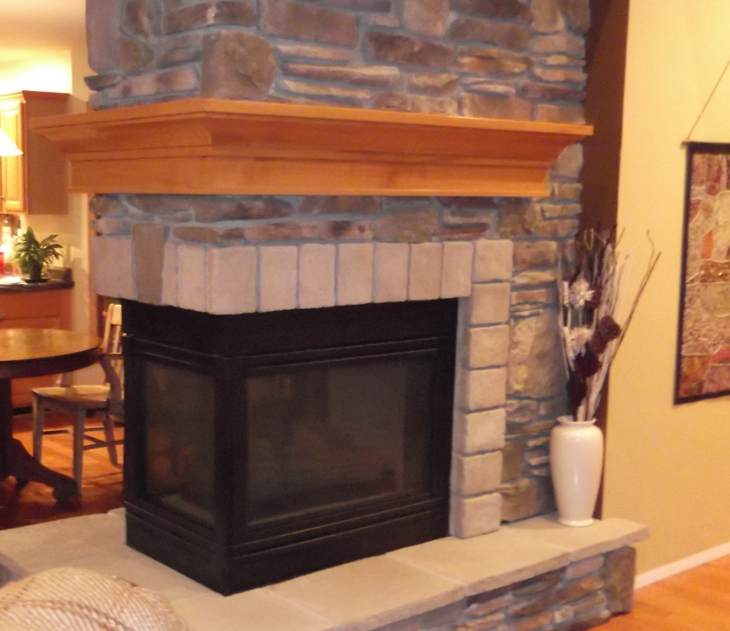 Wraparound Fireplace Mantel